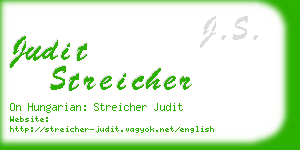 judit streicher business card